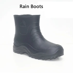 Aleafalling, плотные зимние дождевые ботинки из ЭВА для кухни, мужские водонепроницаемые мотоциклетные всесезонные ботинки из искусственной кожи на платформе