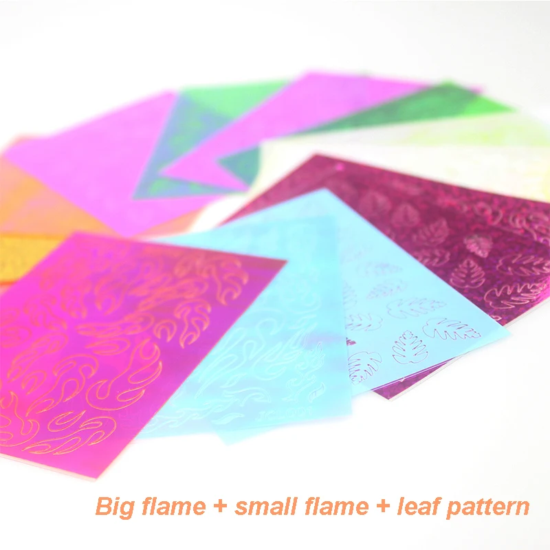 30 листов/набор голографические наклейки для маникюра 10 цветов|Стикеры и