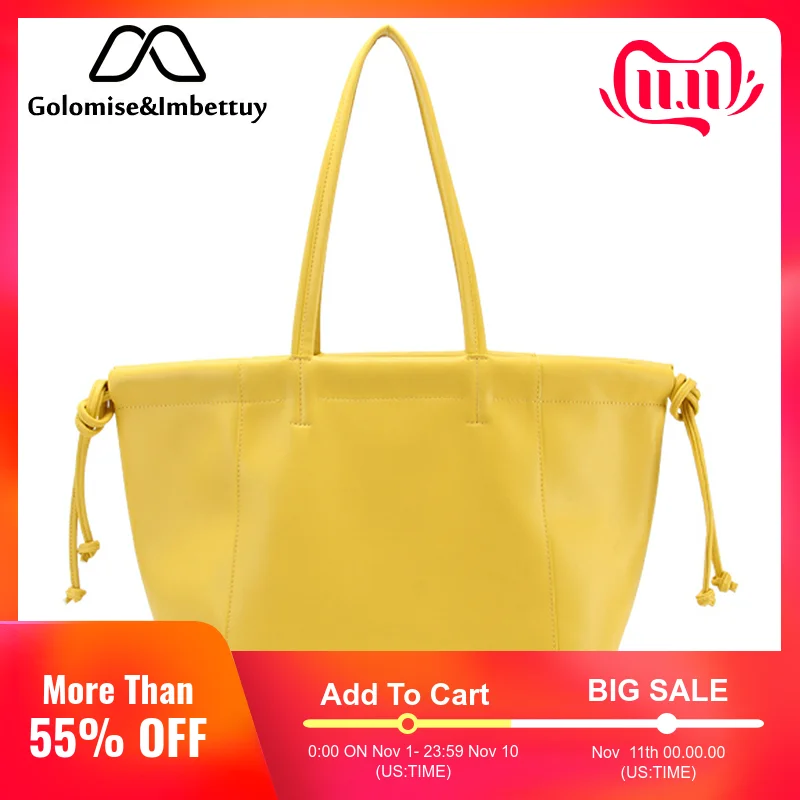 Golomise&ampImbettuy Handbags Tote for Women Faux Smooth Leather Shoulder Bags Ladies Big Hobo with Tassel | Багаж и сумки