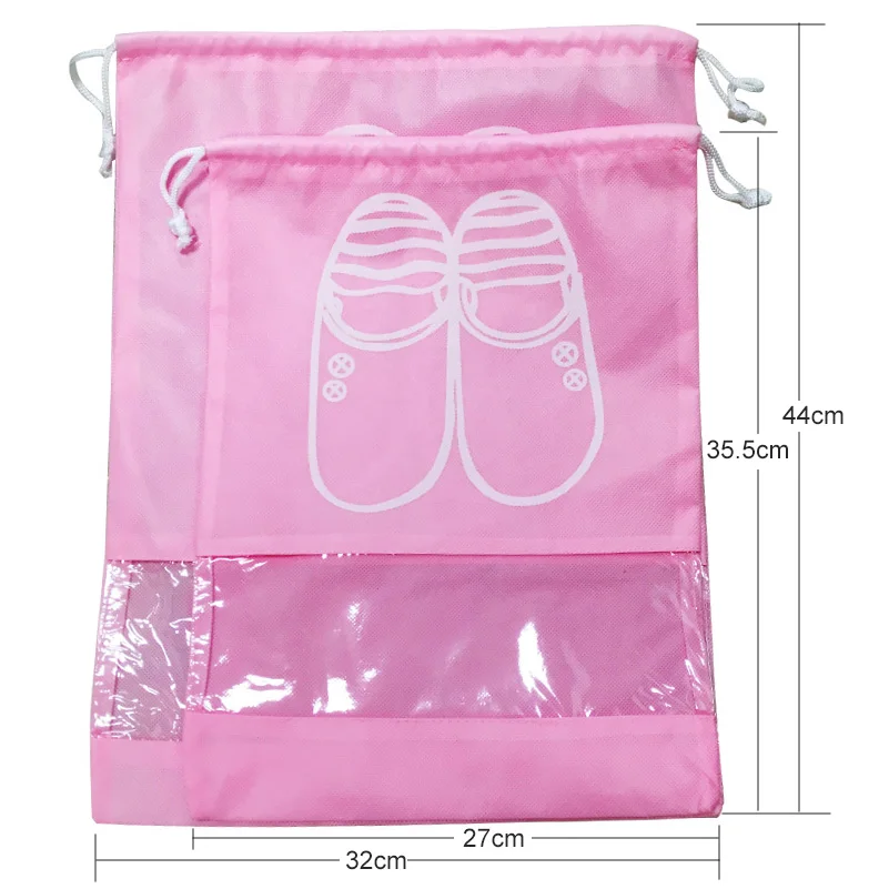 2 Sizes Drwastring Shoes Storage Bag Portable Thicken Non-Woven Waterproof Travel Home Clothings & Organization | Дом и сад