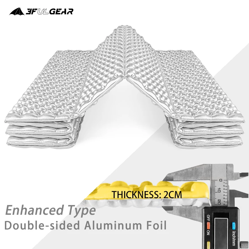 Сверхлегкий туристический коврик 3F UL GEAR 183x56 см складной водонепроницаемый