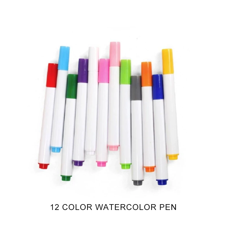 WJ3722PEN Переносная живопись, набор игрушек для детей, волшебная ручка, раскраска, рисование, игрушки для рисования, Diy, детские игрушки, 12 ручек - Цвет: WJ3722PEN