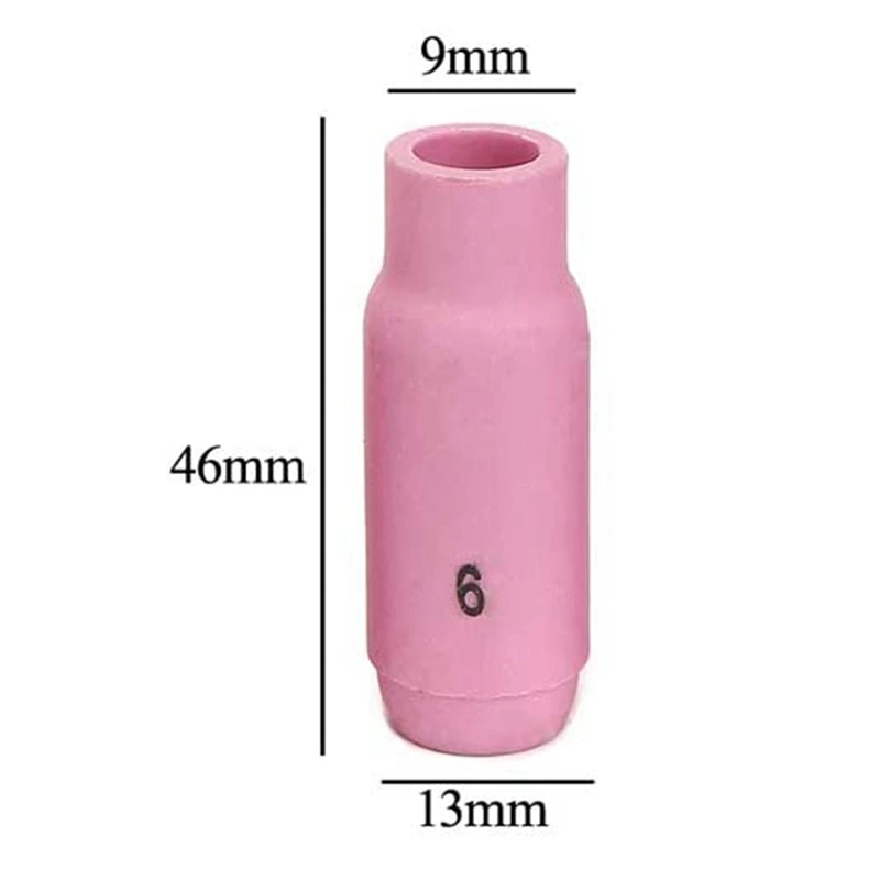 

TIG Nozzles Ceramic Shield Cup 10N48 6 3/8inch Orifice Fit for DB PTA SR WP 17 18 26 TIG Welding Torch 10Pk