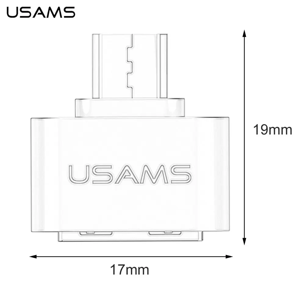 

USAMS Small Size Mini Micro USB To USB Adapter 2.0 Converter For Tablet PC Mobile Phones to Keyboard U Disk Mouse
