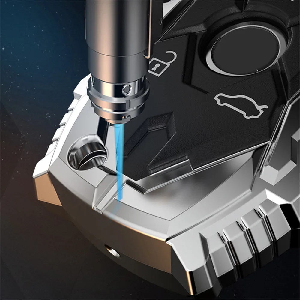 Новинка цинковый сплав 3 кнопки Автомобильный Дистанционный чехол для ключей Fob