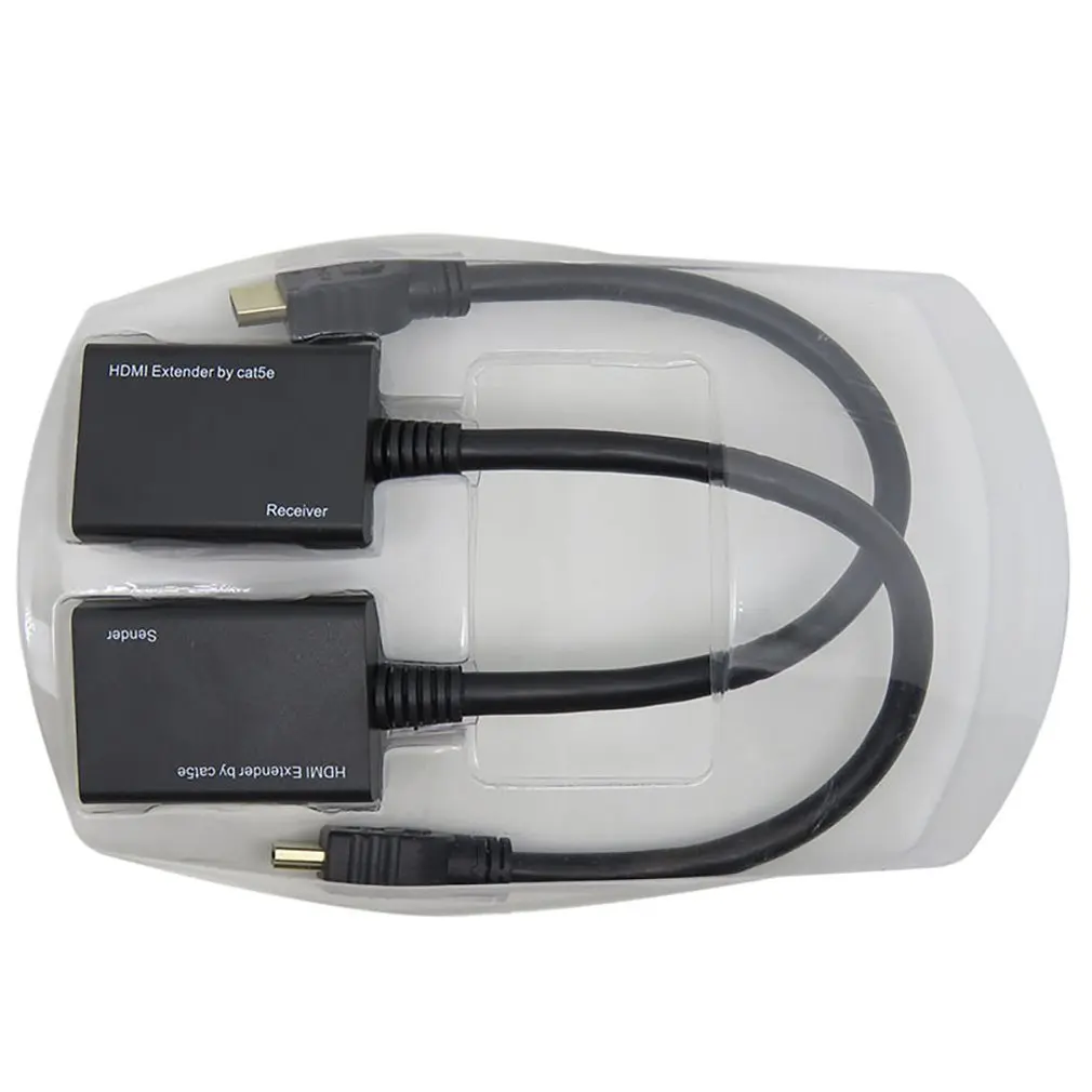 Набор HDMI по RJ45 CAT5e CAT6 UTP LAN Ethernet удлинитель Ретранслятор 1080P УДЛИНИТЕЛЬ|Кабели