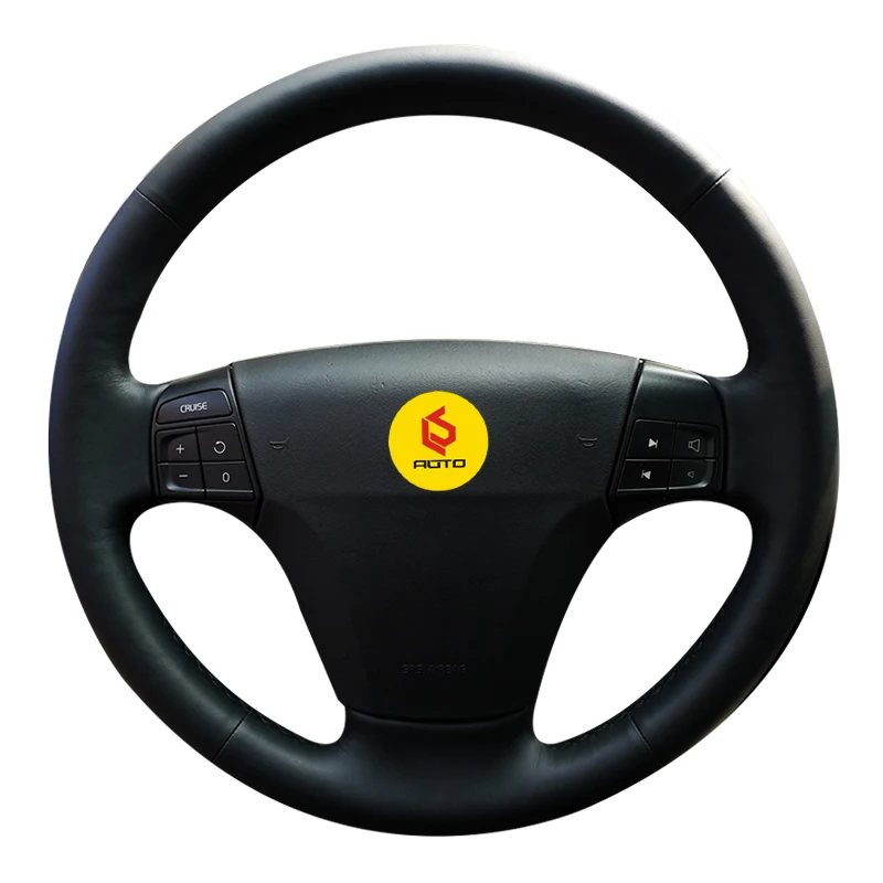 Оплетка на руль для Volvo S40 2006 2012 V50 2005 2011 кожаный чехол автомобильные аксессуары