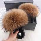 Шлепанцы женские, из натурального Лисьего меха, на каждый день, с плюшевой подкладкой