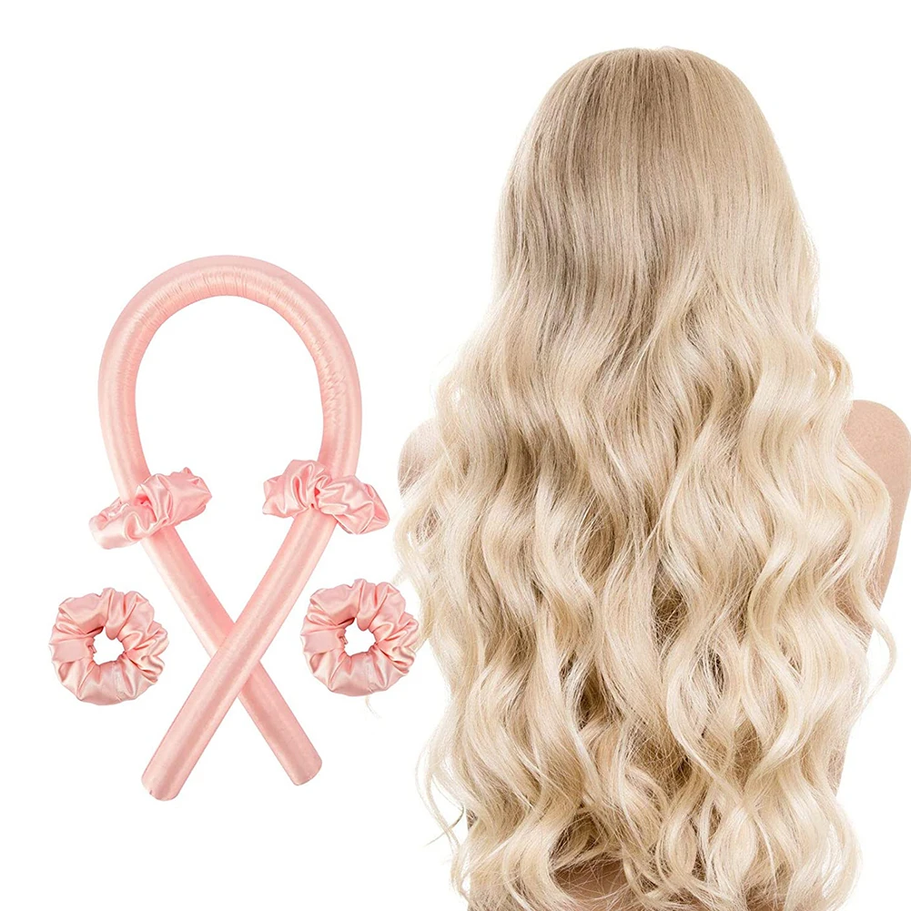 Плойка для завивки без нагрева лента волос мягкая головная повязка сна женские