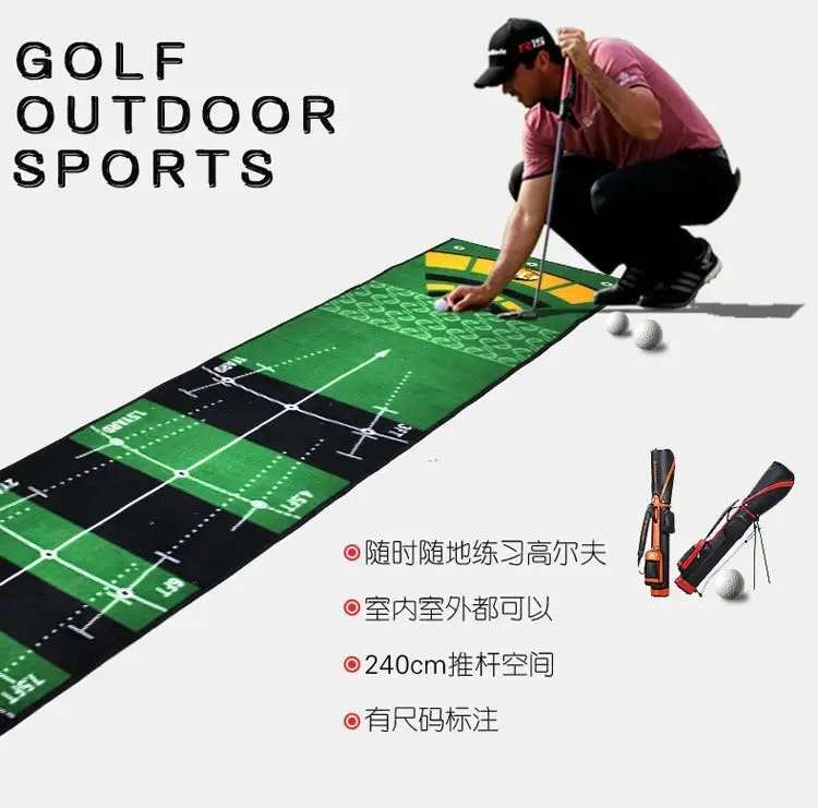 Golf Carpet Mini Putting Ball Pad Practice Mat Indoor outdoor Golf Green Practice Office Machine Washable
