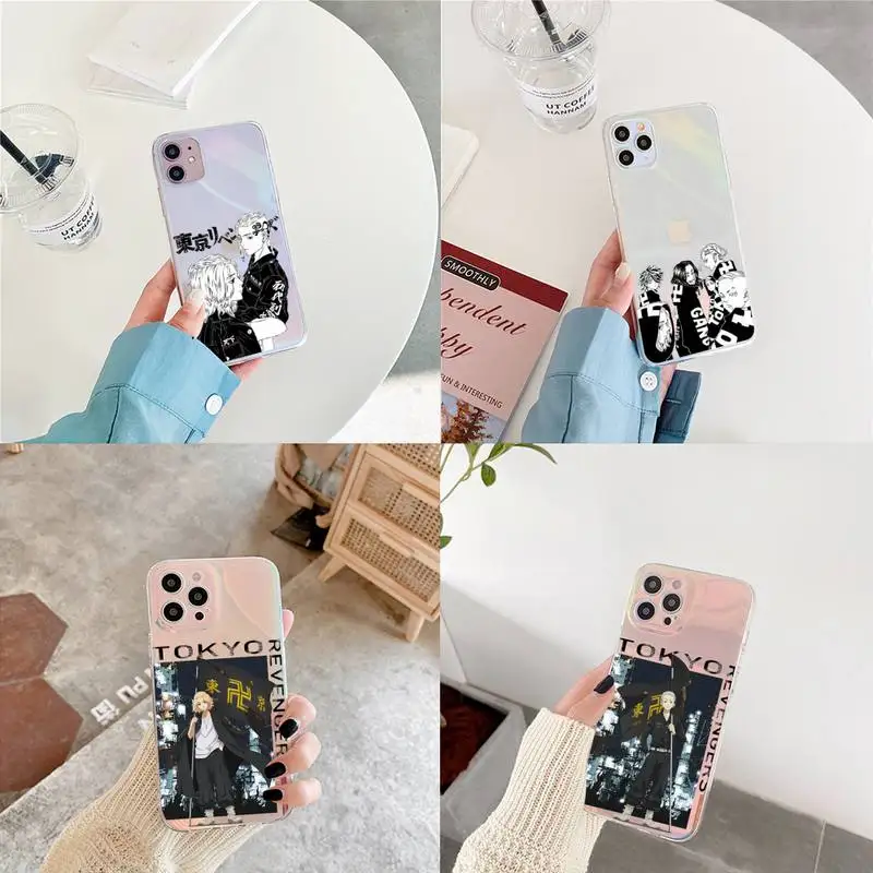 

tokyo revengers Phone Case for iPhone xiaomi redmi 7 8 9 11 12 10 S X XS XR MINI Pro Max Plus laser Transparent