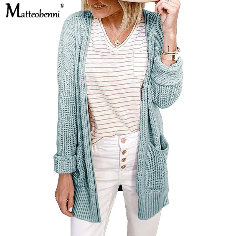 Женский свитер новинка сезона осень зима 2020 модные женские кардиганы с длинным