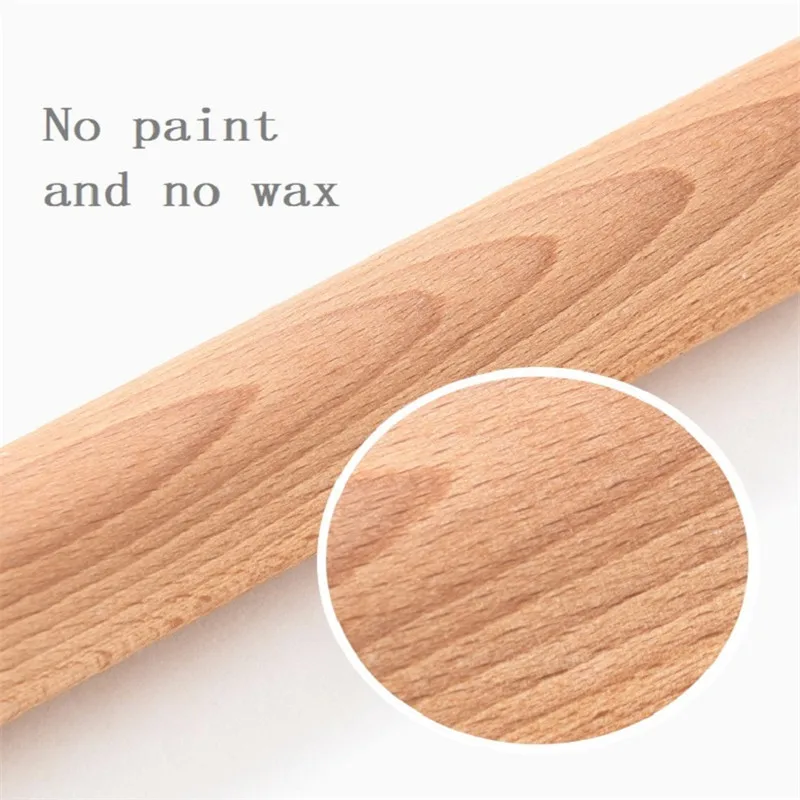 

Solid Wood Dough Roller Pin Baking Accessories Non-stick Wood Rolling Pin Dough Roller Baking Tool Dumpling Cooking Accessories