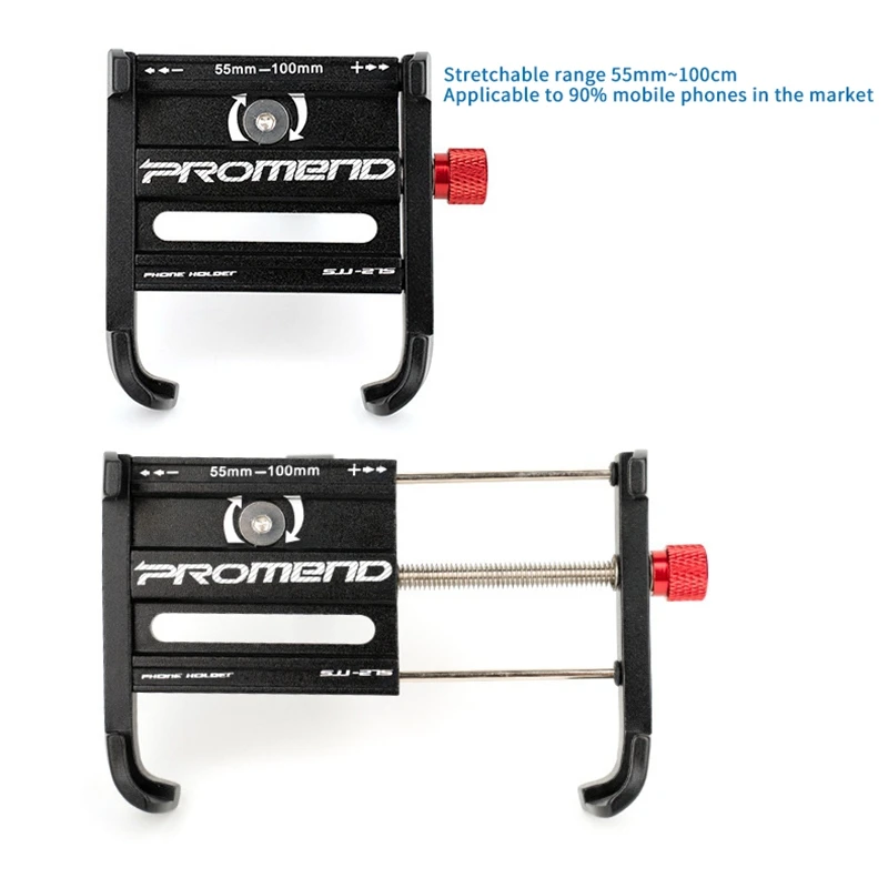 

PROMEND Bike Phone Mount Holder Adjustable iPhone Mount Bracket for Bicycle Motorcycle Fold Bike Scooter