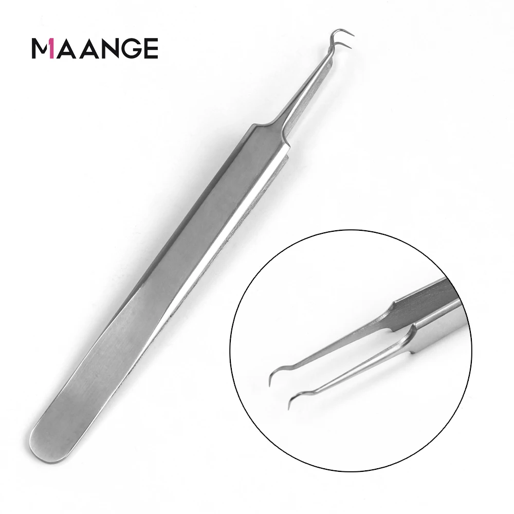 Профессиональный пинцет MAANGE 1 шт. для дизайна ногтей/ухода за лицом/наращивания