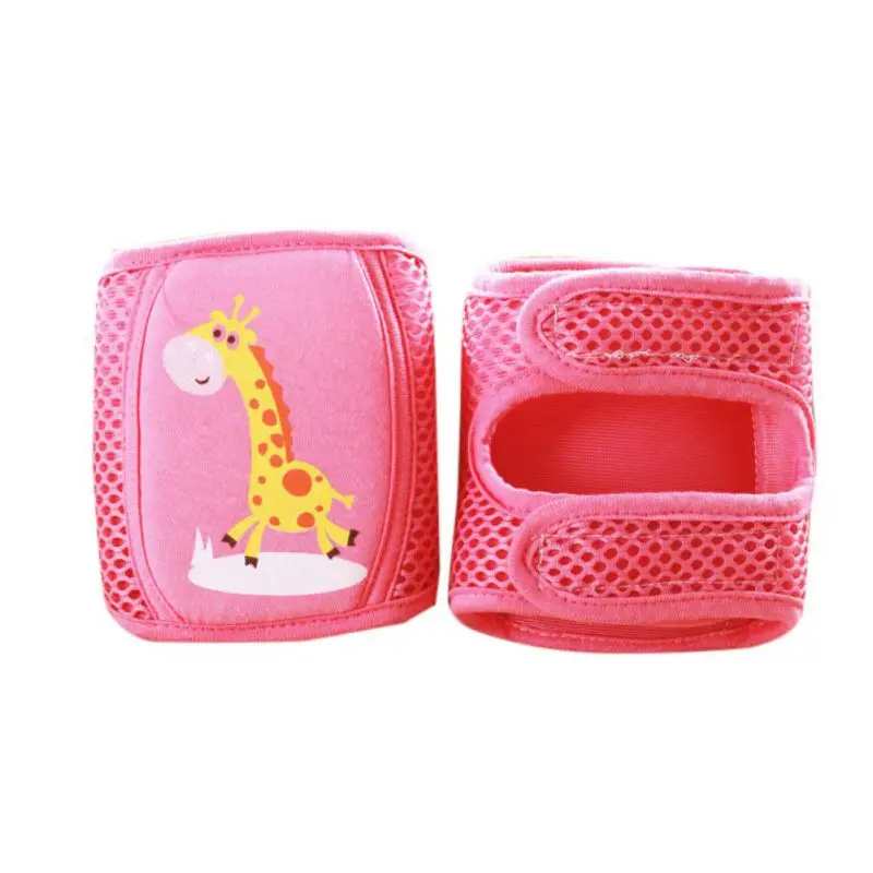 

ZL Breathable Toddlers Baby Safety Mesh Knee Pads Kids Infant Cute Cartoon Crawling Knee Protector