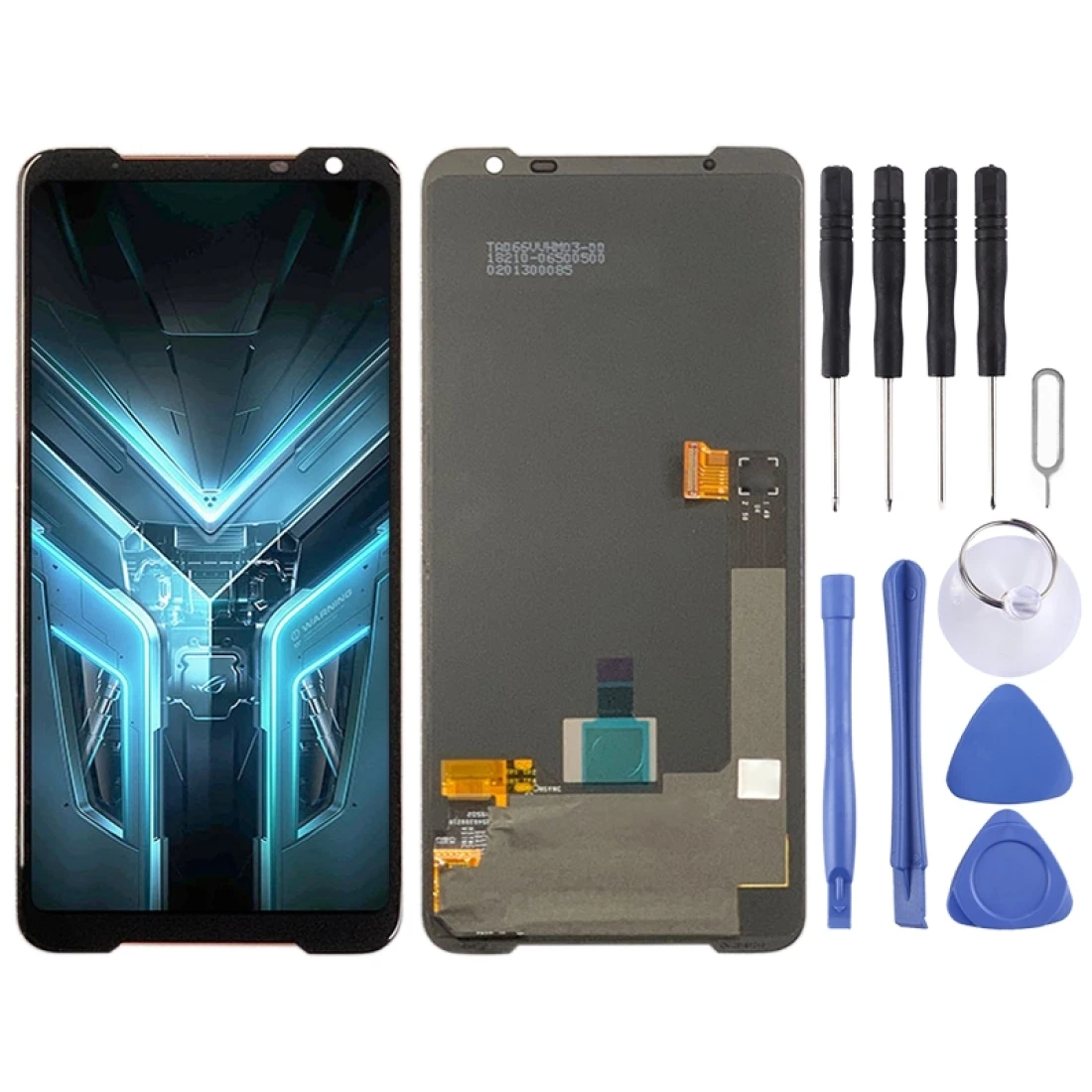 

iPartsBuy for Asus ROG Phone 3 ZS661KS AMOLED Material LCD Screen and Digitizer Full Assembly