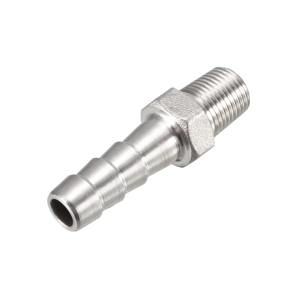 

uxcell Stainless Steel Barb Hose Fitting Connector Adapter 8mm Barbed X G1/8 Male Pipe connect lines for air water fuel