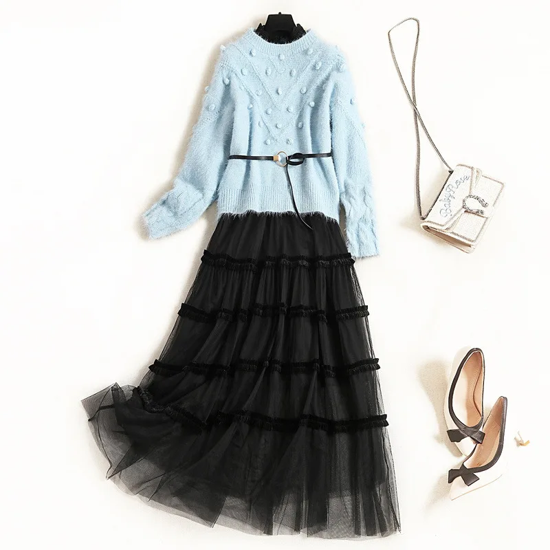 Женский комплект 2020 Весенняя модная одежда костюмы для девушек длинный рукав