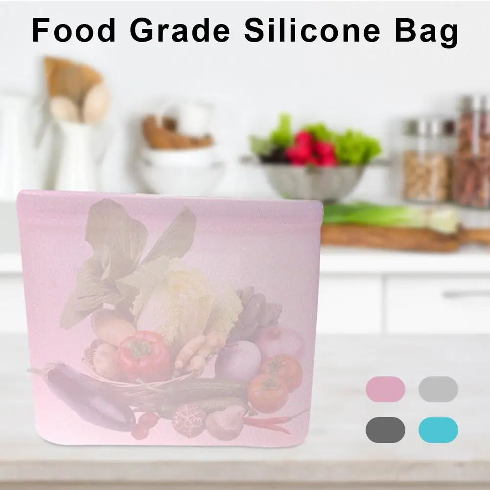 Многоразовые силиконовые пакеты для хранения продуктов герметичный контейнер