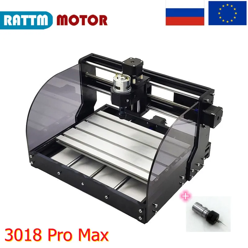3018 Pro Max 3 Axis CNC GRBL Control DIY Mini Support Laser engraving Machine + ER11 Collet