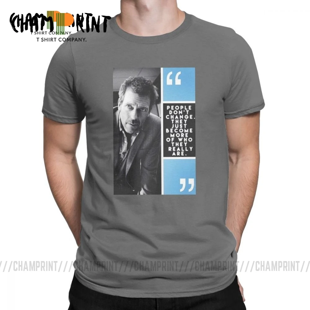 Винтажные футболки с надписью House MD для мужчин Грег грегорий Хаус одежда коротким