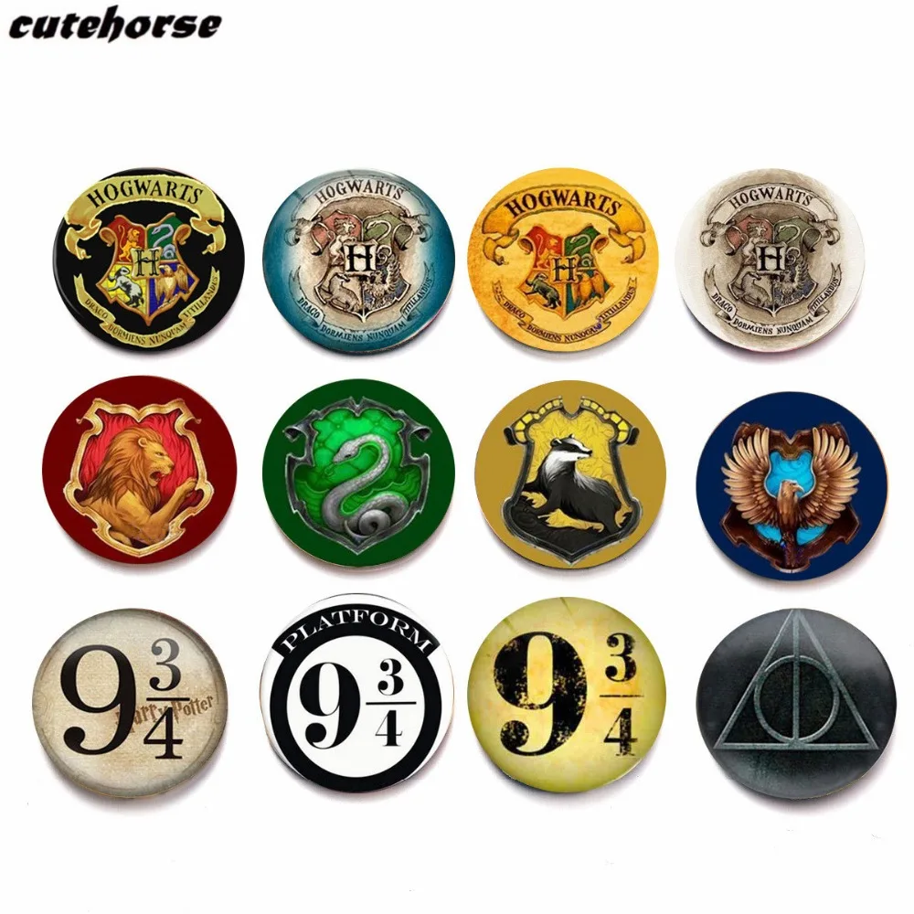 Harri Potter серии магниты на холодильник креативные Хрустальные стеклянные магнитики диаметр 25 мм магнит на холодильник стикер