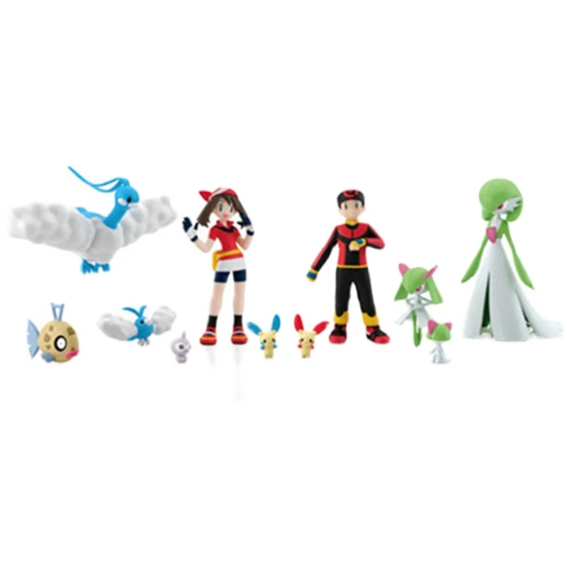 

Genuine Anime Pokemon Pocket Monster Doll Figures Gardevoir Swablu Feebas Kirlia May Ruby Collection Ornaments Model Toy Gift
