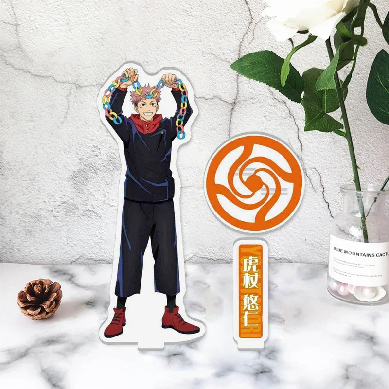 

Cool Anime Jujutsu Kaisen Acrylic Desk Stand Figures Models Teenagers Figures Plate Holder Stand Model Plate Decor Gift