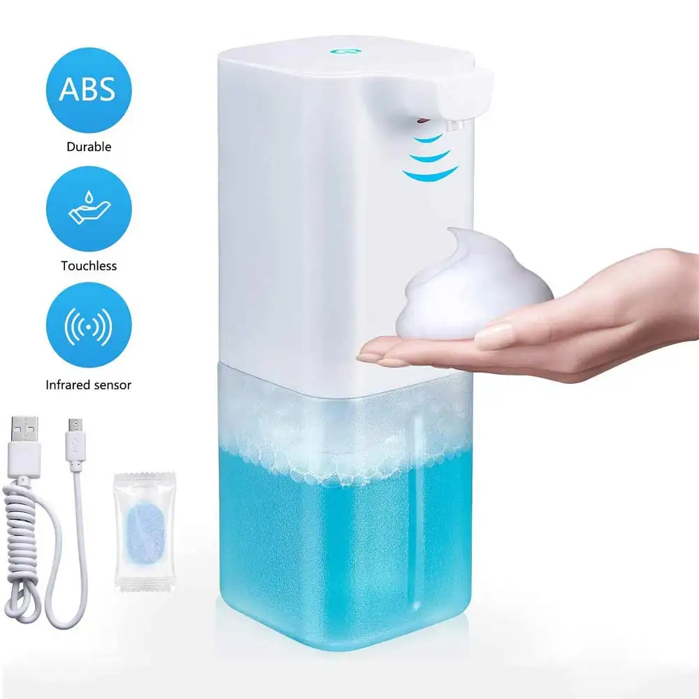 

Foaming Soap Dispenser 350ml Contactless Automatic Rechargeable USB Infrared Sensor Auto Hand Sanitizer Dispenser Touchless