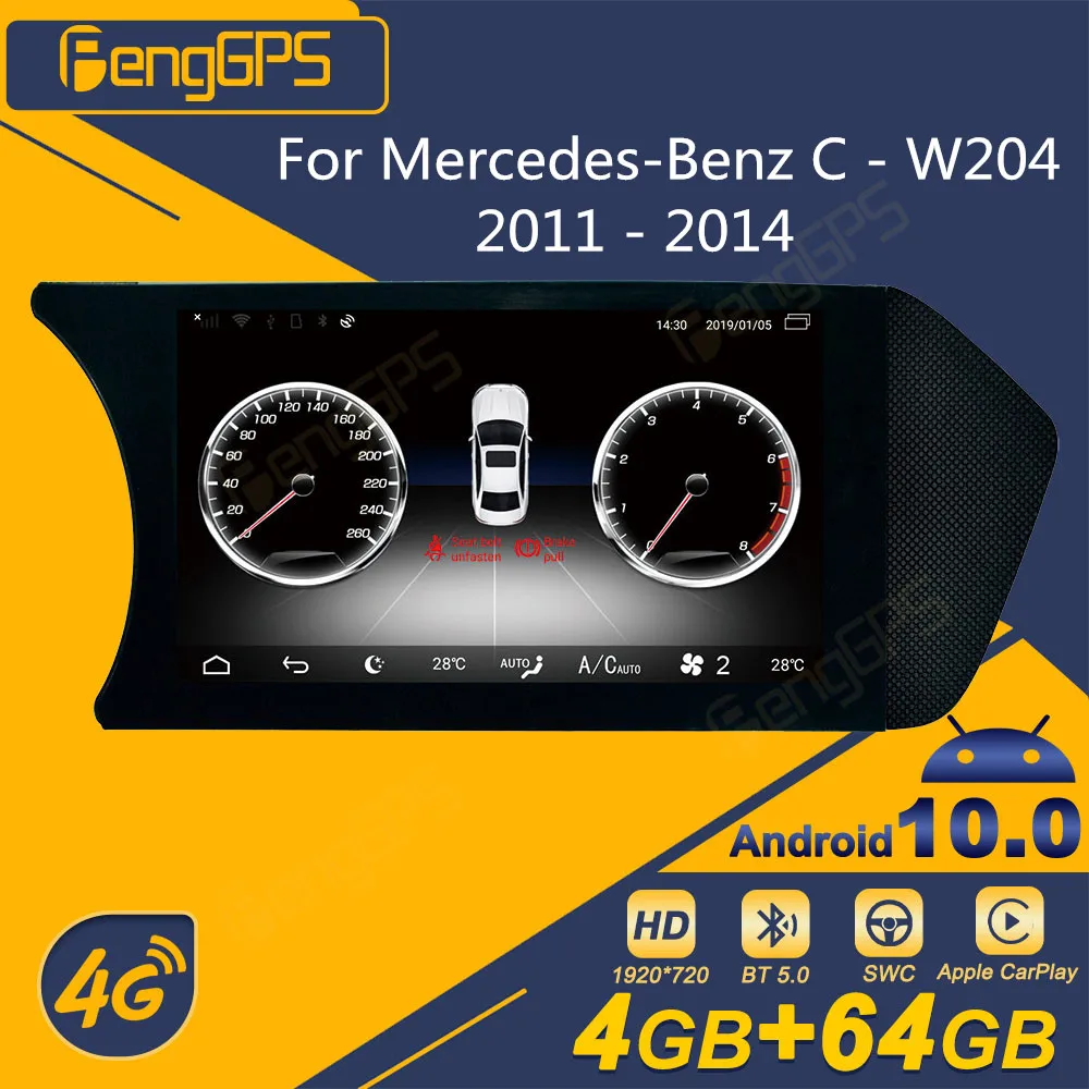 

For Mercedes-Benz C - W204 2011 - 2014 Android Car Radio 2 Din Stereo Receiver Autoradio Multimedia DVD Player GPS Navigation