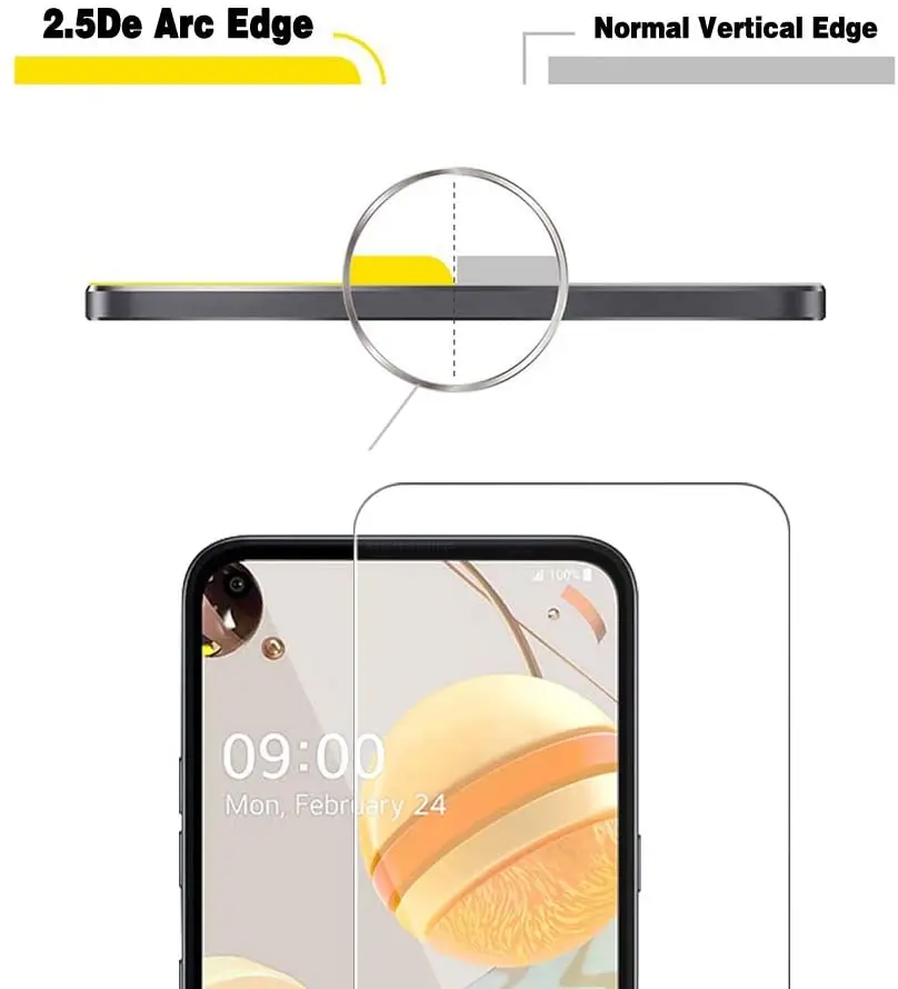 Защита экрана из закаленного стекла для LG K31 K61 K41S K62 K52 K22 Plus Взрывозащищенная