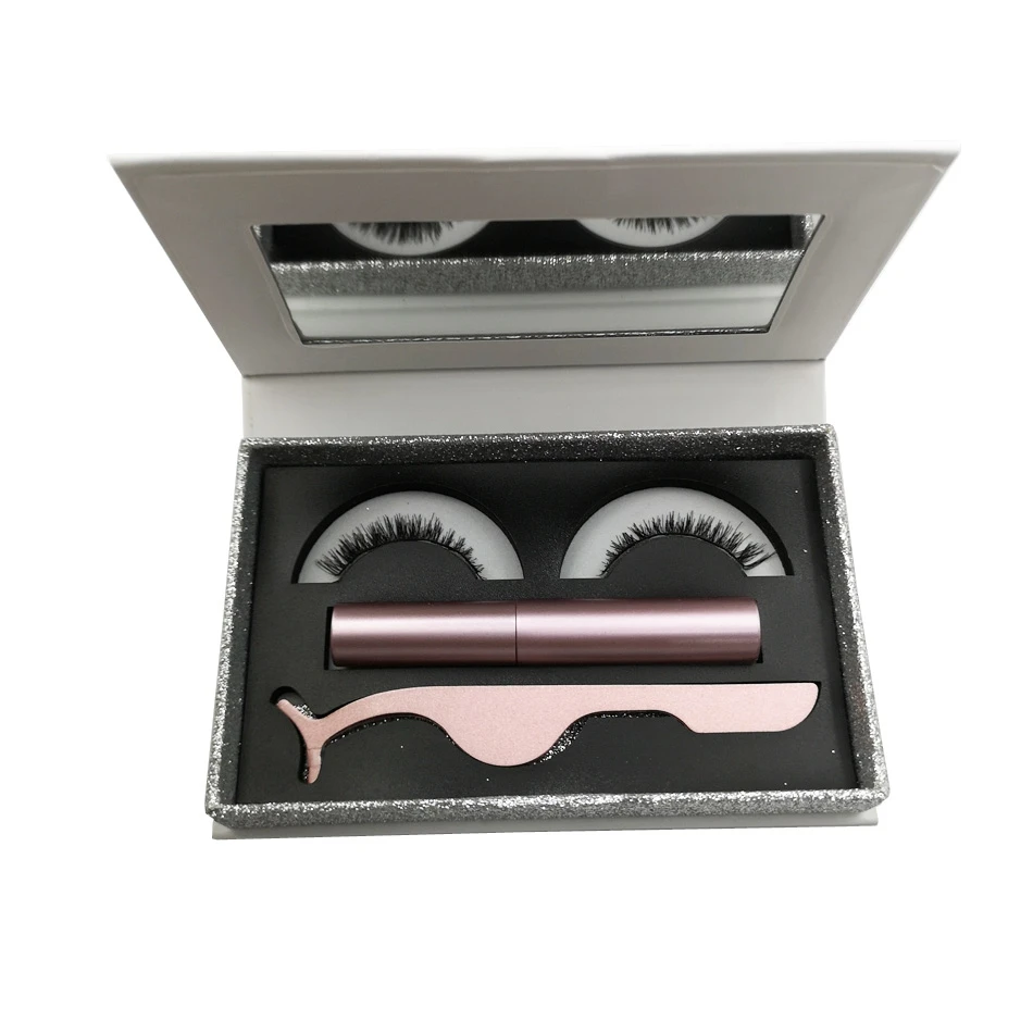 Набор Магнитных накладных ресниц многоразовые натуральные 3D норковые ресницы