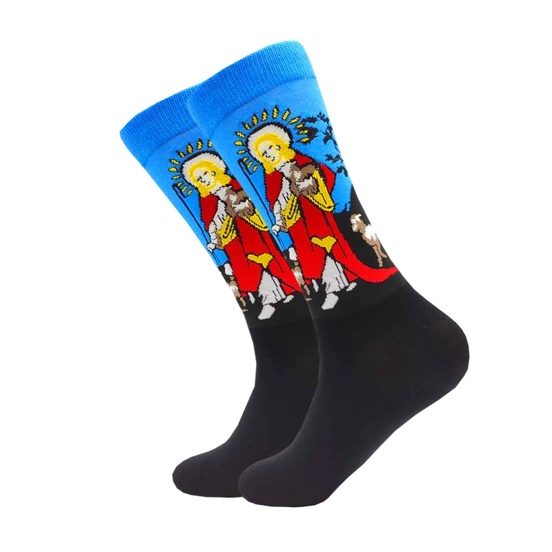 Носки женские и мужские с рисунком эпохи Возрождения милые повседневные принтом