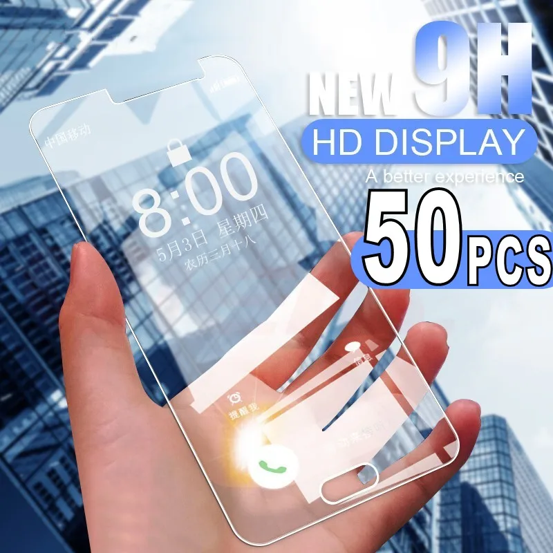 50 шт./лот Взрывозащищенный протектор экрана для Huawei Ascend Honor 30 X10 10 9 8 Lite 9X Pro 9A 8X 8C 8A
