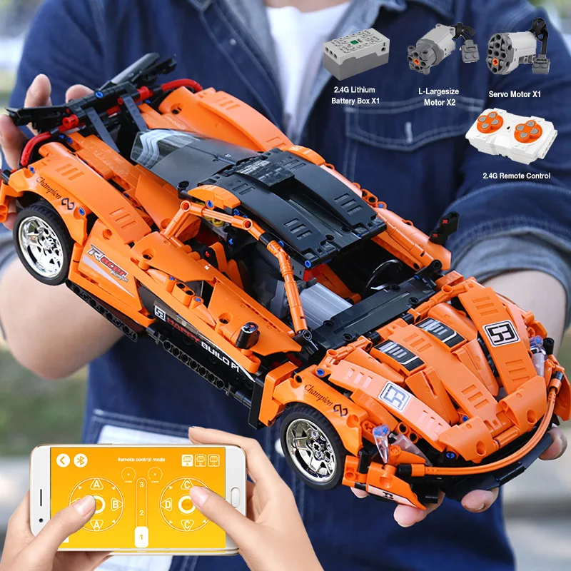 Yeshin 20087 1:12 APP высокотехнологичный автомобиль совместимый с MOC 16915 P1 модель