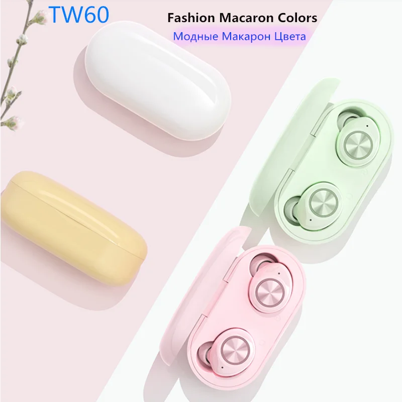 TW60 Bluetooth наушники Беспроводная стерео гарнитура с сенсорным управлением