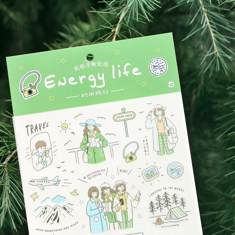 Наклейки дневник солевые персонажи винтажные Декоративные Васи наклейки