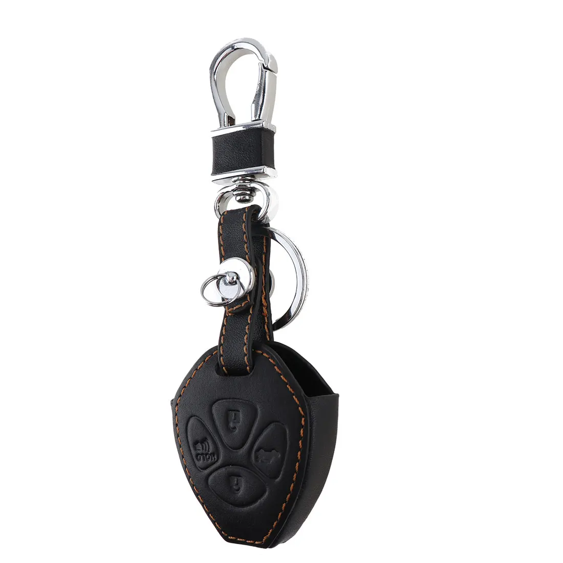 4 кнопки 3D кожаный чехол для автомобильного ключа протектор держатель с