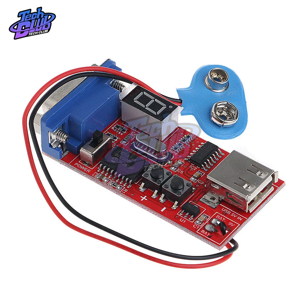 Генератор сигналов постоянного тока 9 в VGA тестер с ЖК дисплеем 15 различных