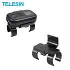Палка для селфи TELESIN, регулируемый держатель из черного пластика с пультом дистанционного управления для GoPro Hero 10, 9, 8, 7, 6, 5, 4, 3, черный