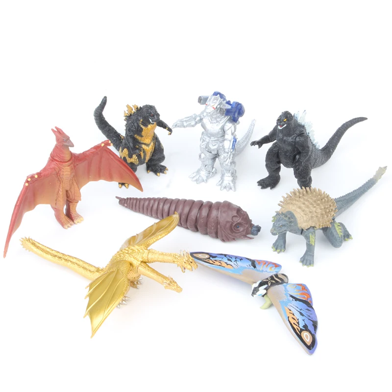 

8 шт./набор, игрушечные фигурки Gojira, 8 см