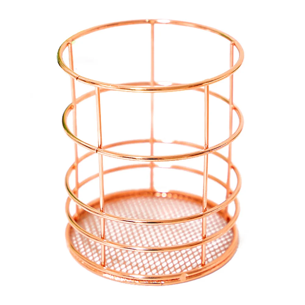 Розовое золото железный художественный скандинавский органайзер для макияжа