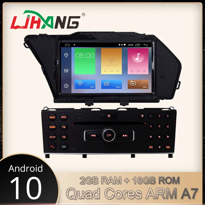 

LJHANG Android 10 Car DVD Multimedia Player For Mercedes Benz GLK Class X204 GLK300 GLK350 GPS Navi 1 Din Car Stereo WIFI Audio