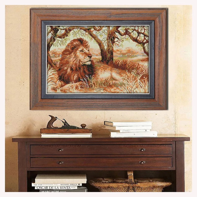 Набор для вышивки львами и пар крестиком DMC|embroidery work|embroidery customcanvas digital camera bag |