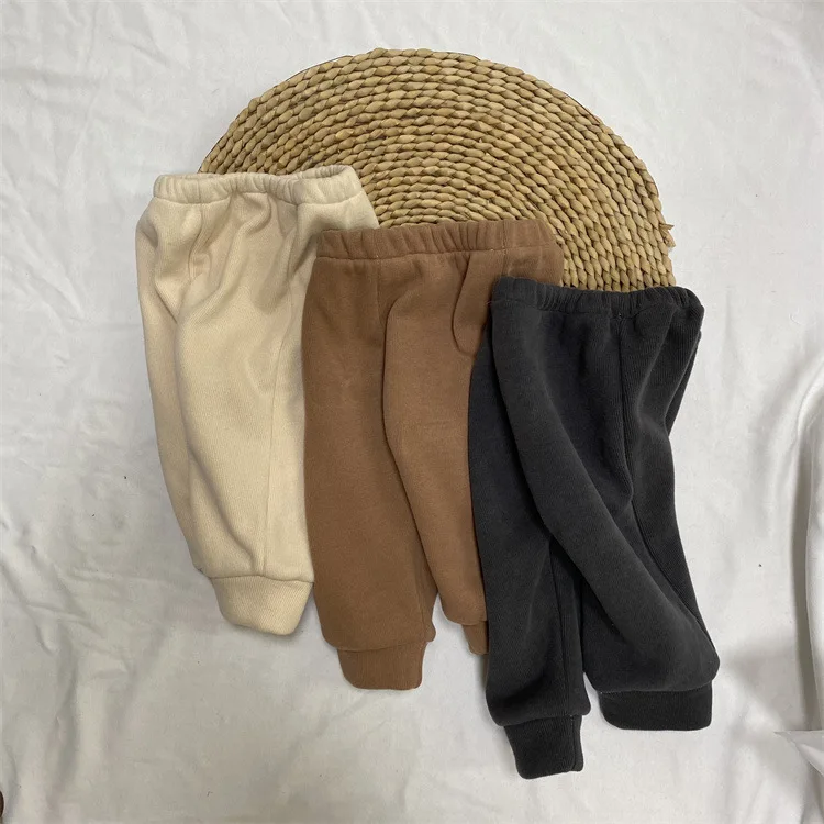 

Новинка Осень-зима 2021 мягкие и удобные повседневные брюки для младенцев и маленьких детей