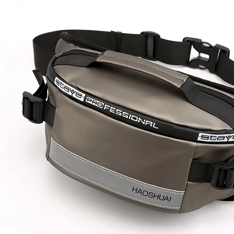Поясная Сумка HAOSHUAI для мужчин водонепроницаемая сумочка на пояс с функцией