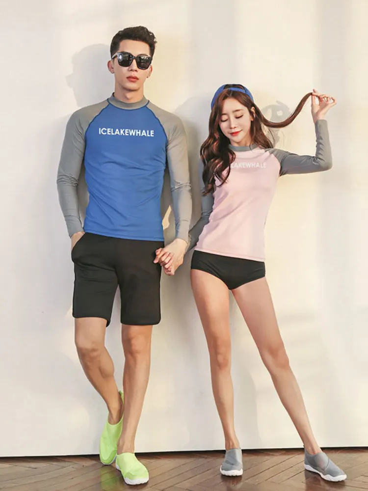 Мужская рубашка для плавания Wo футболка с длинным рукавом UPF 50 + серфинга и