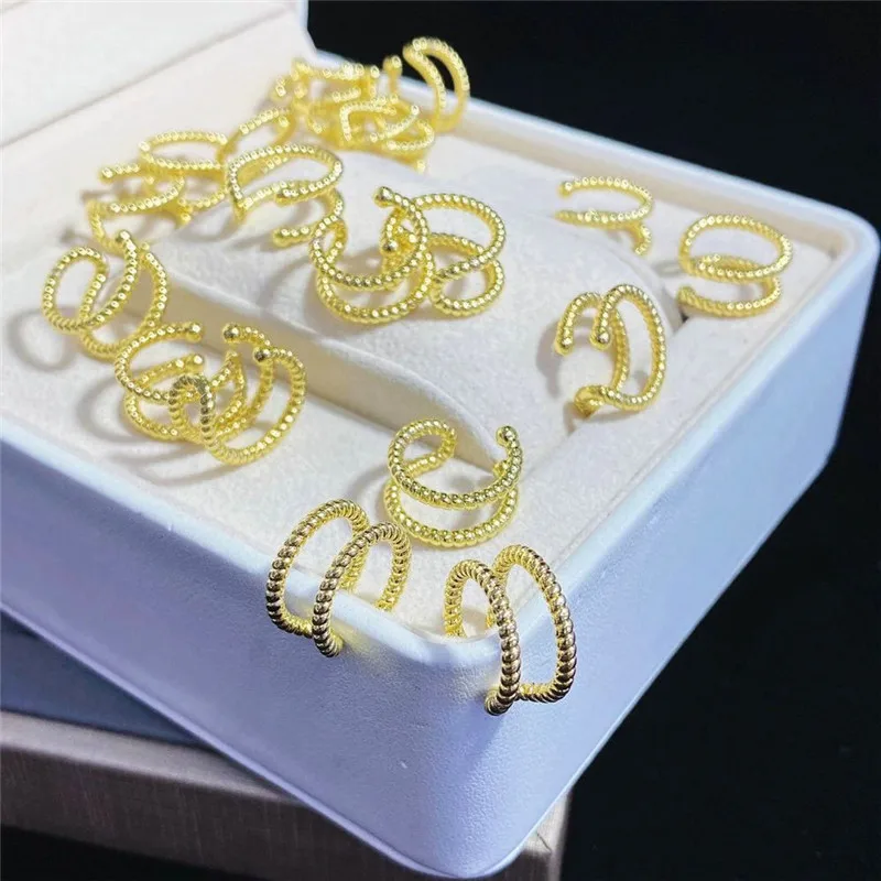 Клипсы для сережек с покрытием 10 пара/лот медные клипсы ушей милой формы новый