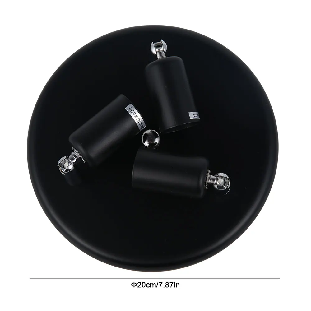 Черная бронзовая основа для лампы GU10 патрон в античном стиле металлический